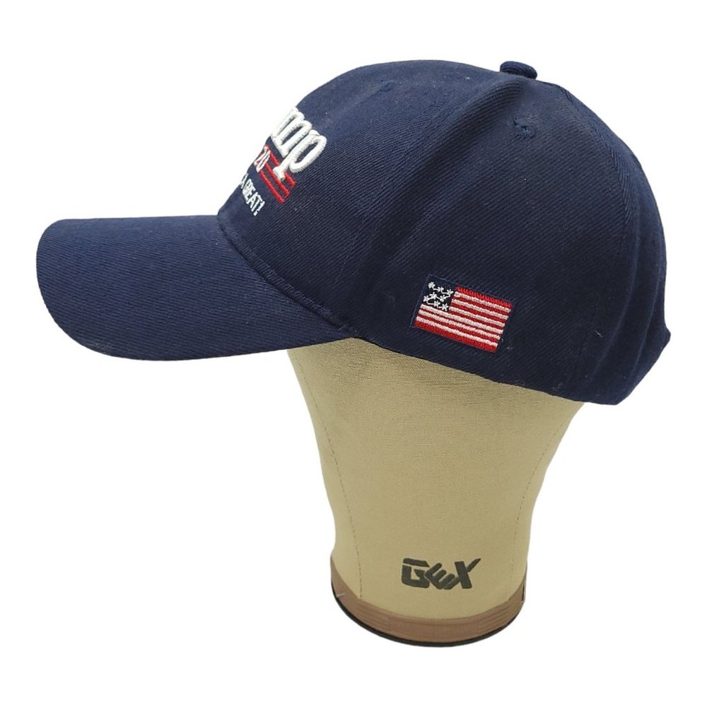 Trump 2020 Keep America Great Blue OSFM Strapback Cap Trucker Golf Baseball Hat - Picture 10 of 13